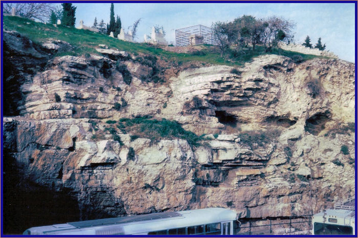 Golgotha of Gordon's Calvary at the Garden Tomb just north of Jerusalem